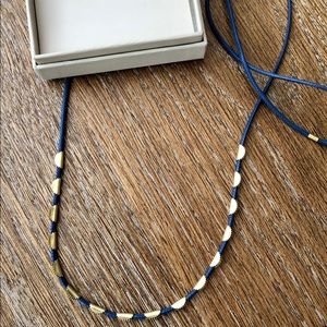 NWOT India Hicks Navy Sea Cord Necklace